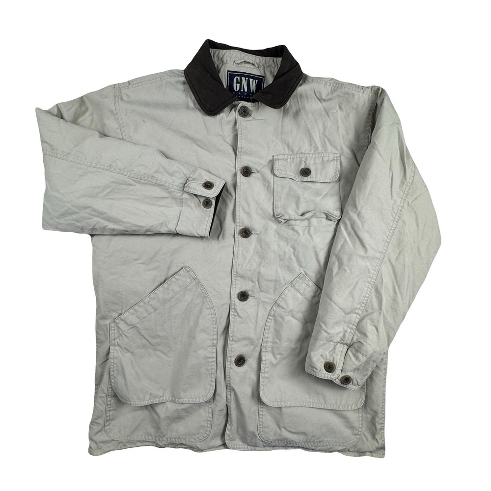 Great Northwest GNW Men's Medium 100% Cotton Barn Jacket Plaid Lined Workwear - Picture 5 of 14